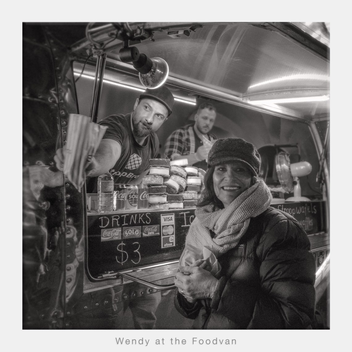 Wendy at the Food Van