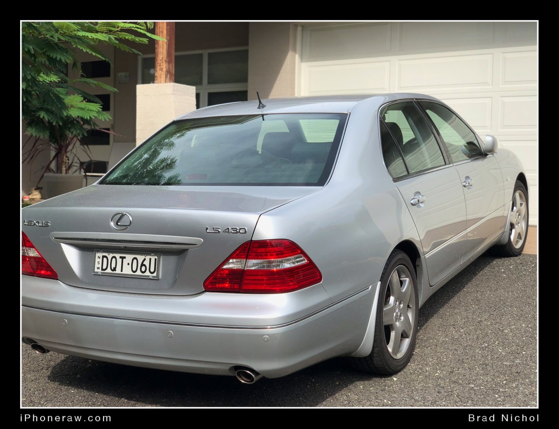 Using Halide on iPhone for Depth map, photo of car